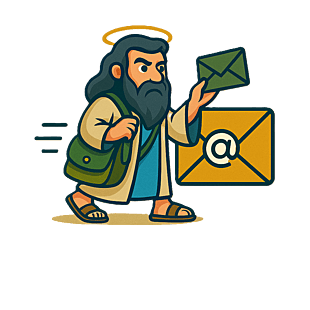 The prophet delivering newsletters